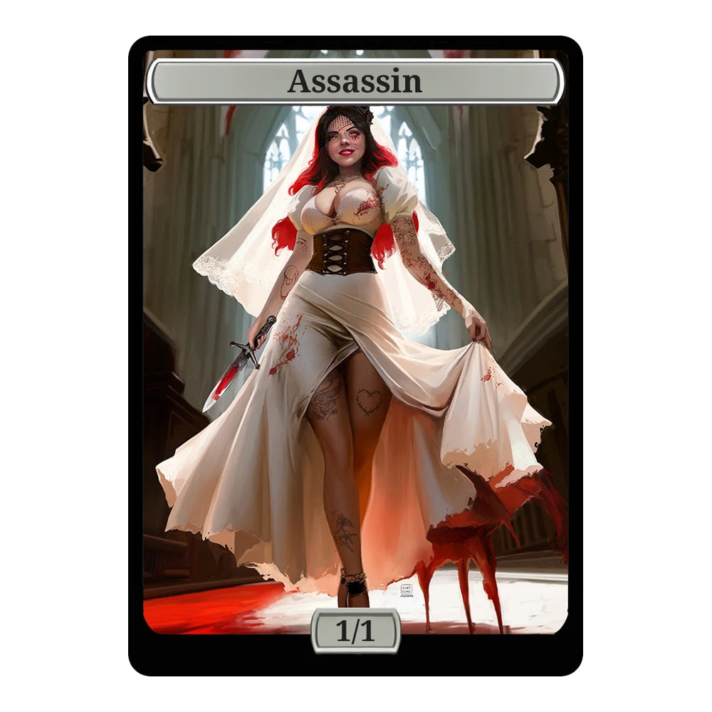 Crimson Bride's Reckoning — Replica — Title + P/T — Assassin 1/1