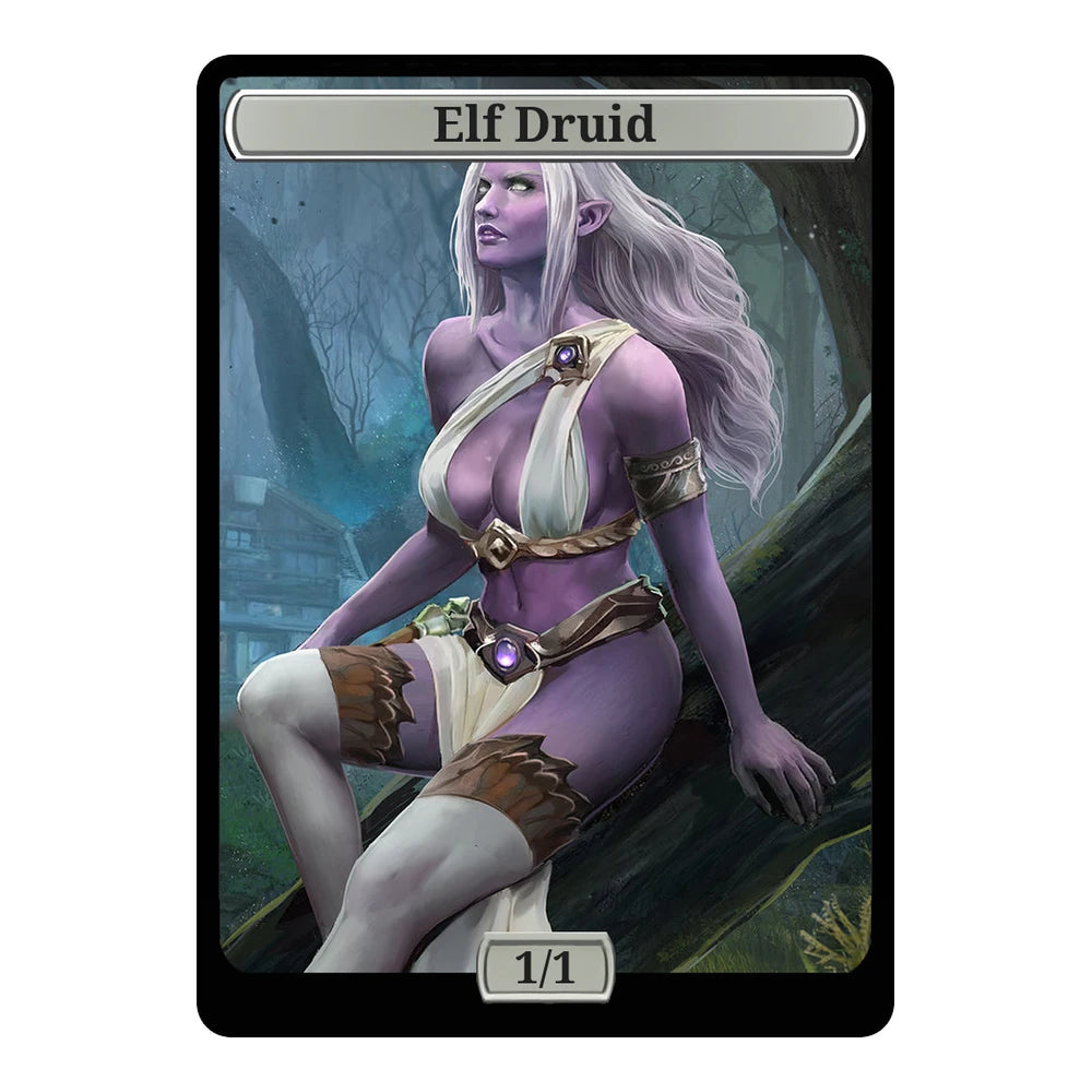 Calm Night — Replica — Title + P/T — Elf Druid 1/1