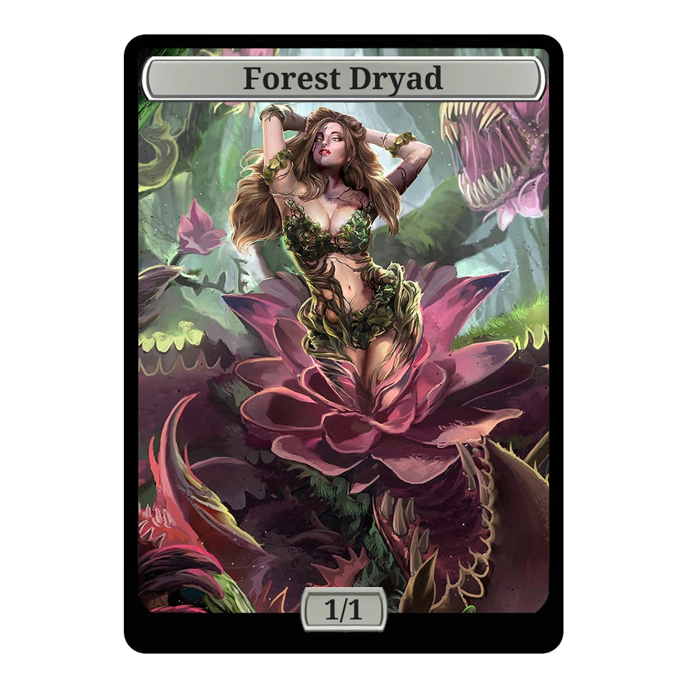 Corrupted Flower — Replica — Title + P/T — Forest Dryad 1/1