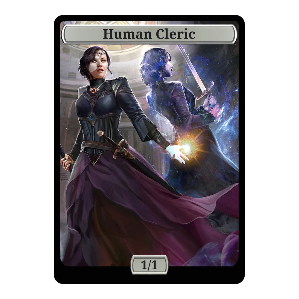 The Mirrored Priest — Replica — Title + P/T — Human Cleric 1/1