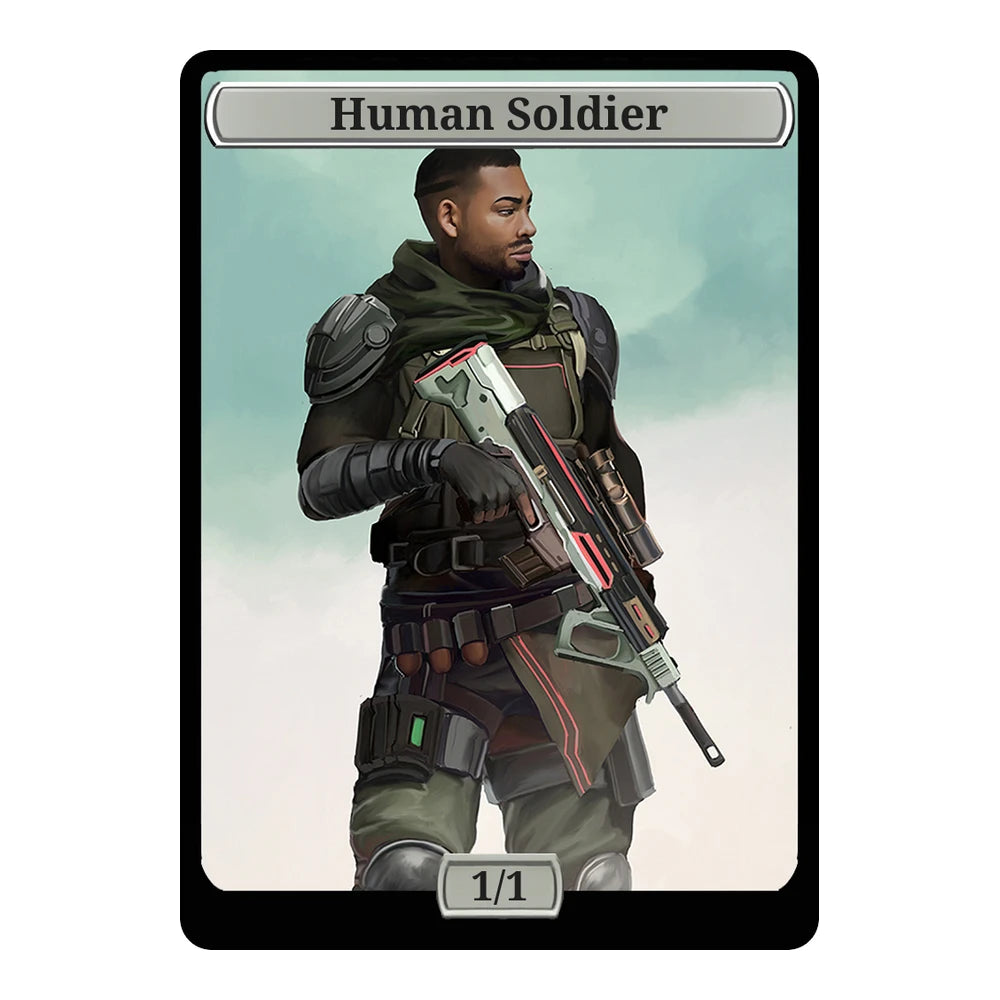 Cyber Soldier — Replica — Title + P/T — Human Soldier 1/1