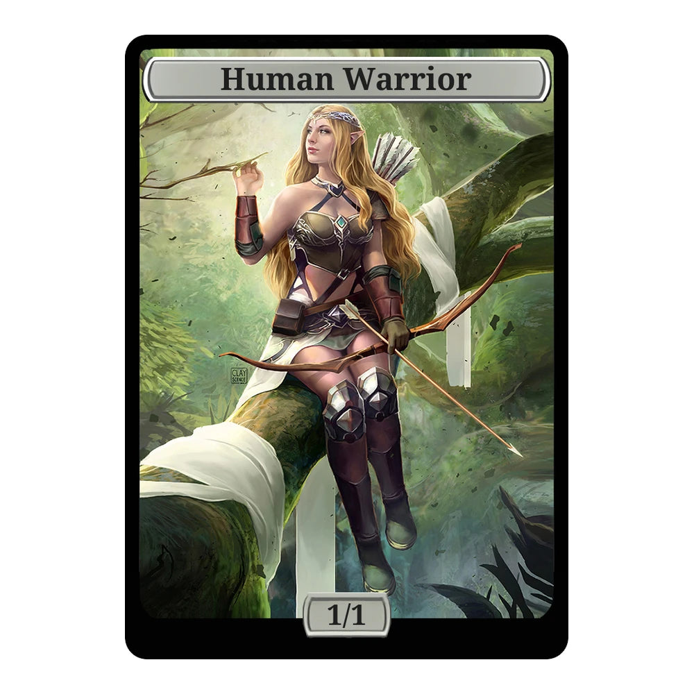 Elven Dream — Replica — Title + P/T — Human Warrior 1/1