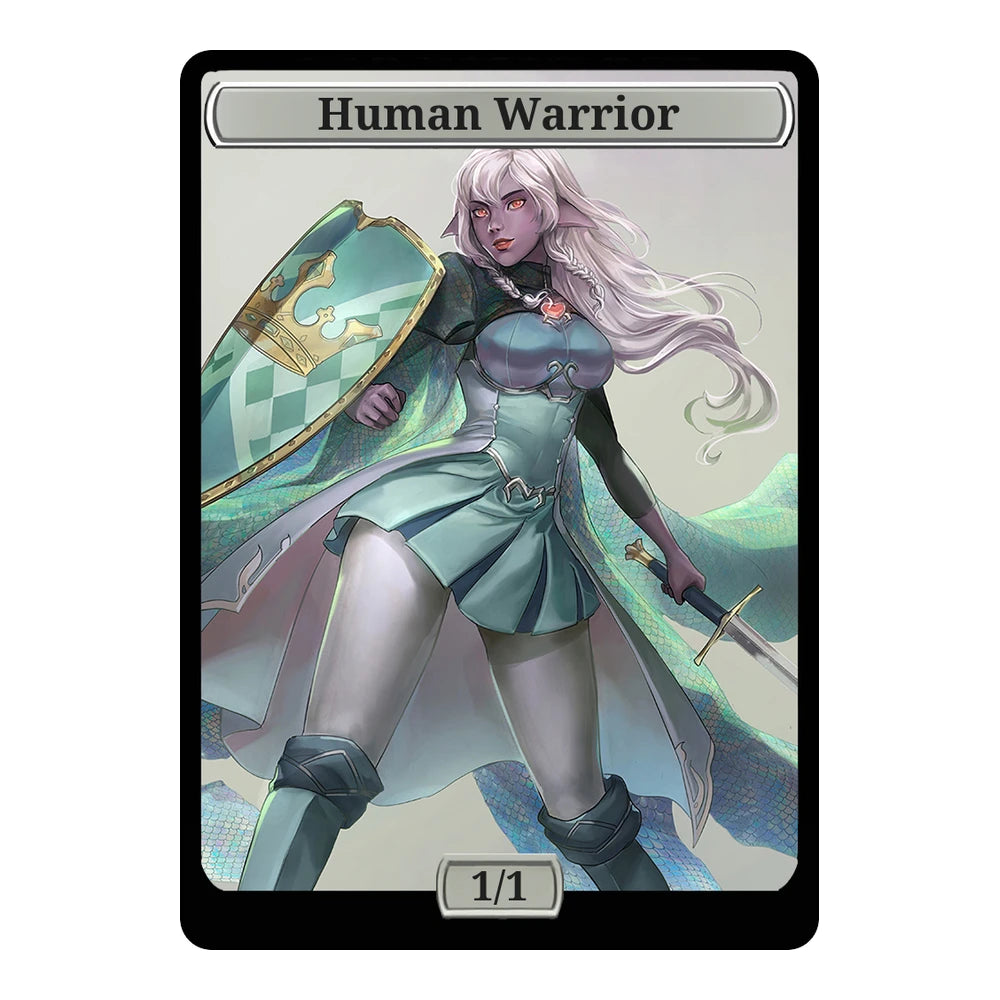 Emerald Knight — Replica — Title + P/T — Human Warrior 1/1